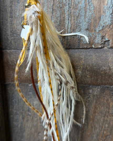 Echte veren oorhanger 21