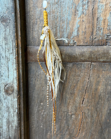 Echte veren oorhanger 21