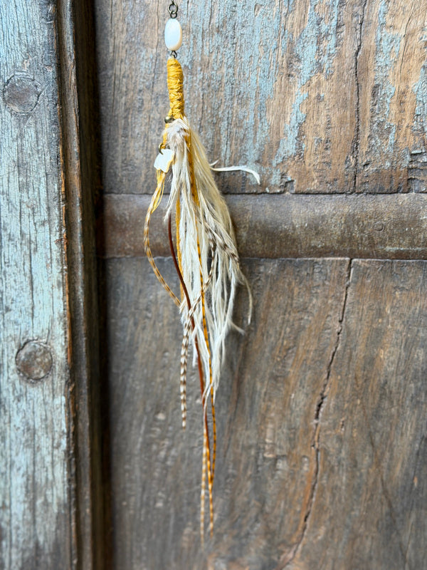 Echte veren oorhanger 21