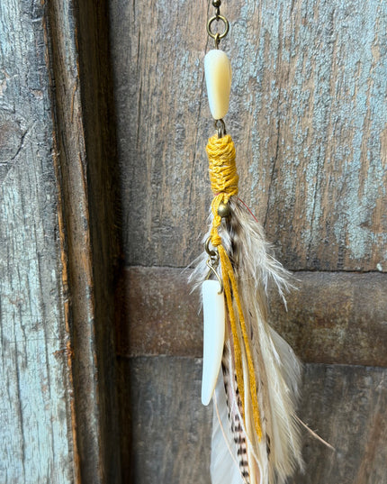 Echte veren oorhanger 28