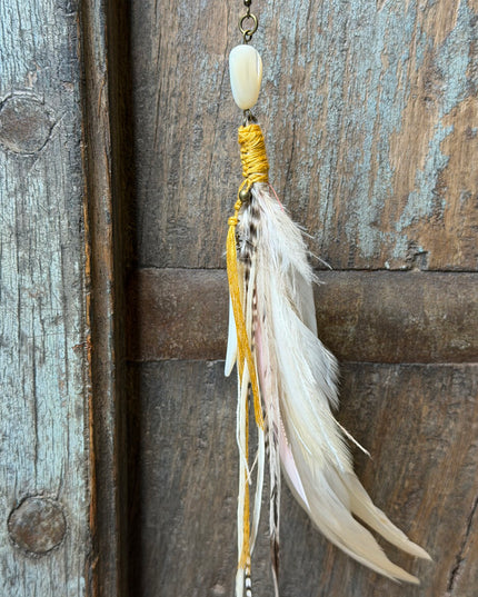 Echte veren oorhanger 28