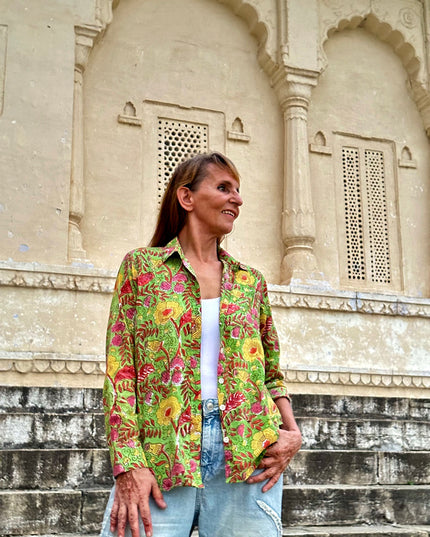 Blockprint Blouse (limited Edition)