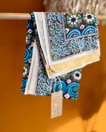 Pushpa Scarf Blockprint