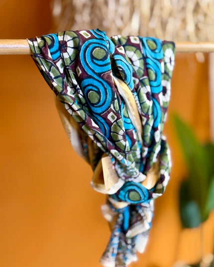 Pushpa Scarf Blockprint