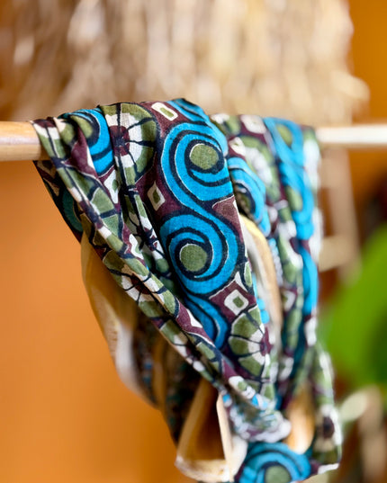 Pushpa Scarf Blockprint