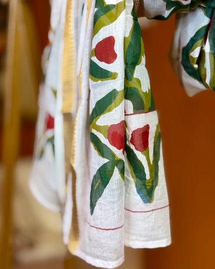 Pushpa Scarf Blockprint