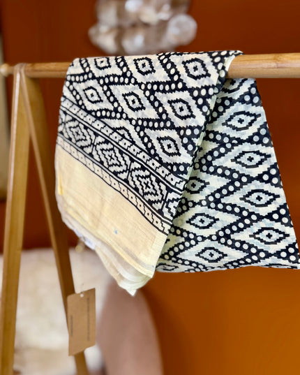 Pushpa Scarf Blockprint