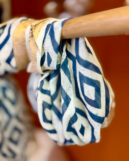 Pushpa Scarf Blockprint