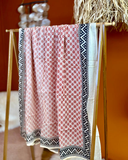 Pushpa Scarf Blockprint