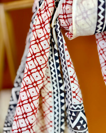 Pushpa Scarf Blockprint