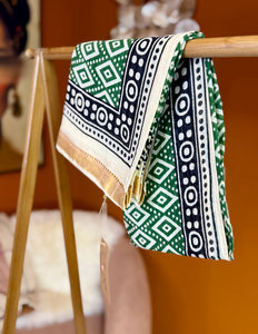 Pushpa Scarf Blockprint