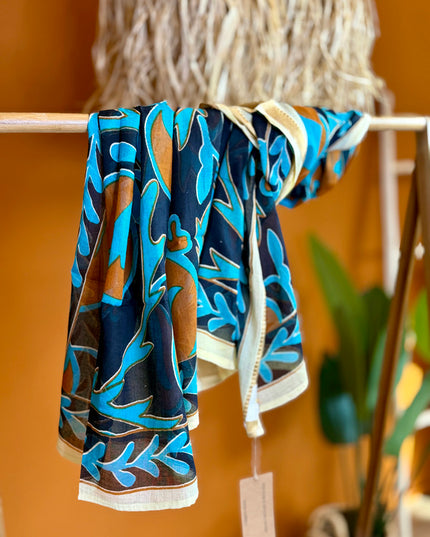 Pushpa Scarf Blockprint