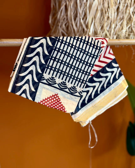 Pushpa Scarf Blockprint