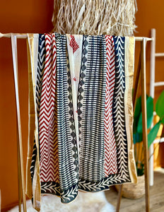 Pushpa Scarf Blockprint