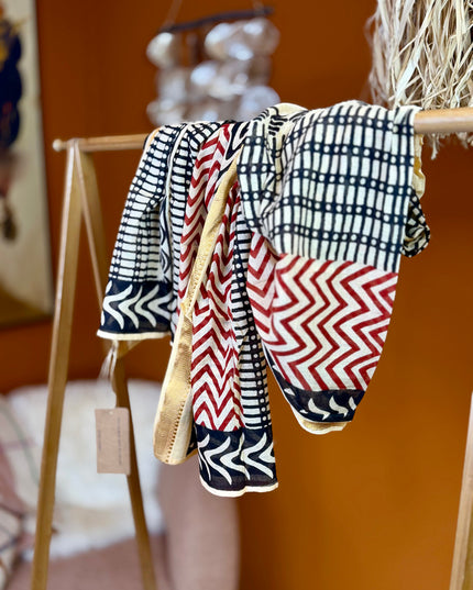 Pushpa Scarf Blockprint