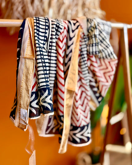 Pushpa Scarf Blockprint