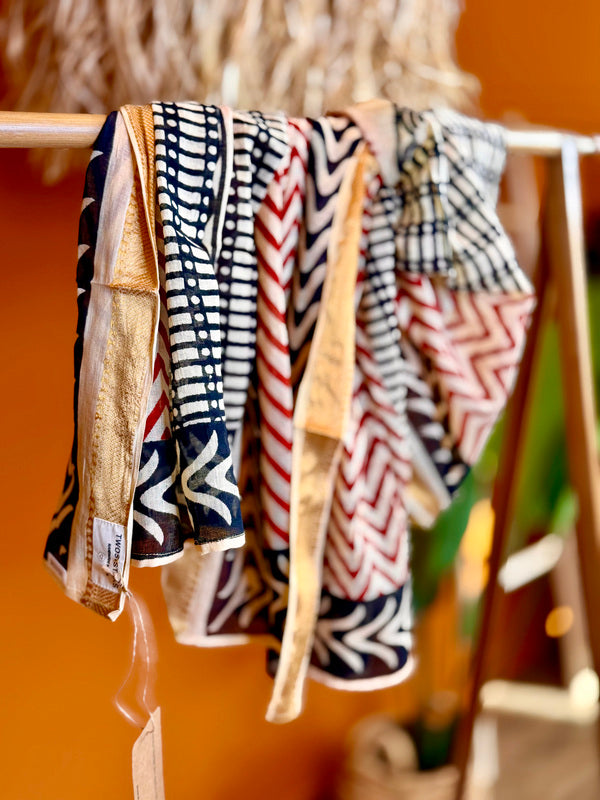 Pushpa Scarf Blockprint