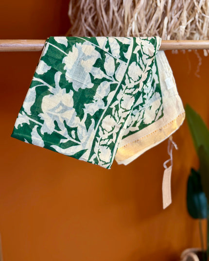 Pushpa Scarf Blockprint