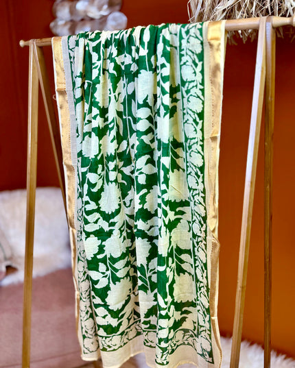 Pushpa Scarf Blockprint