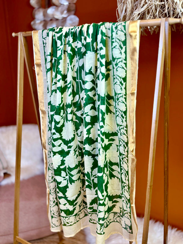 Pushpa Scarf Blockprint