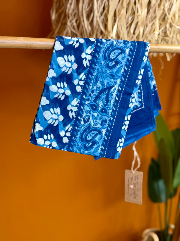 Pushpa Scarf Blockprint