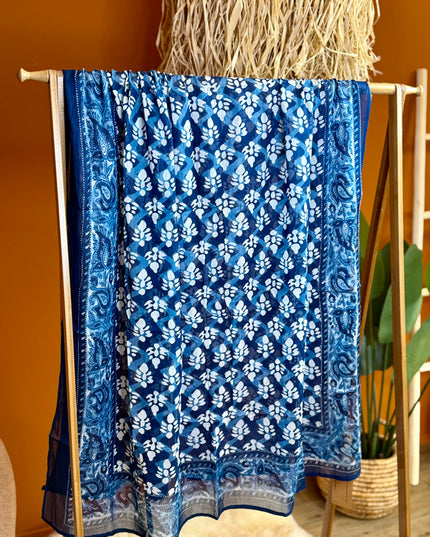 Pushpa Scarf Blockprint