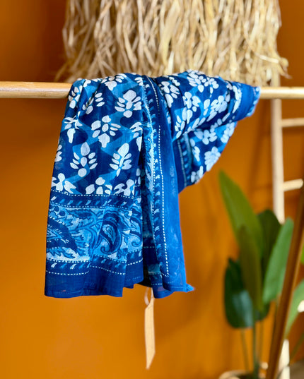 Pushpa Scarf Blockprint