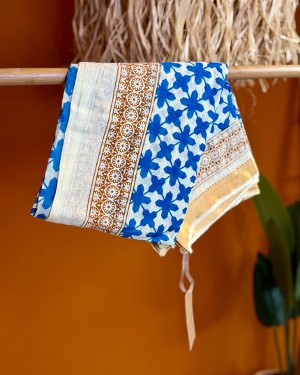 Pushpa Scarf Blockprint