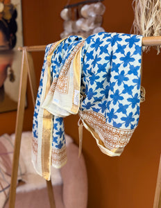 Pushpa Scarf Blockprint