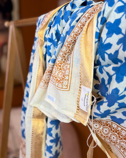 Pushpa Scarf Blockprint