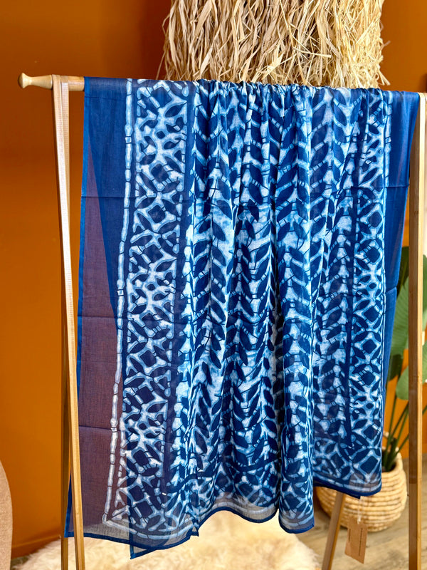 Pushpa Scarf Blockprint