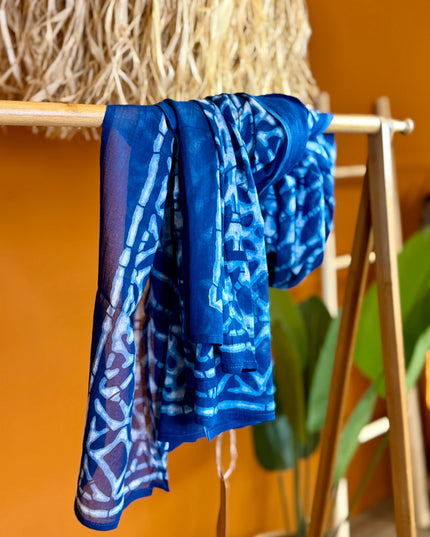 Pushpa Scarf Blockprint