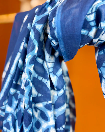 Pushpa Scarf Blockprint