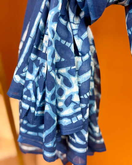 Pushpa Scarf Blockprint