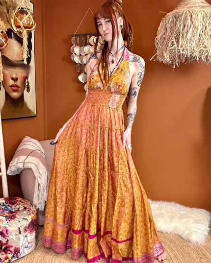 Zamira Vintage Silk Dress
