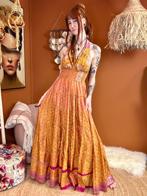 Zamira Vintage Silk Dress