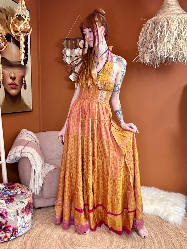 Zamira Vintage Silk Dress