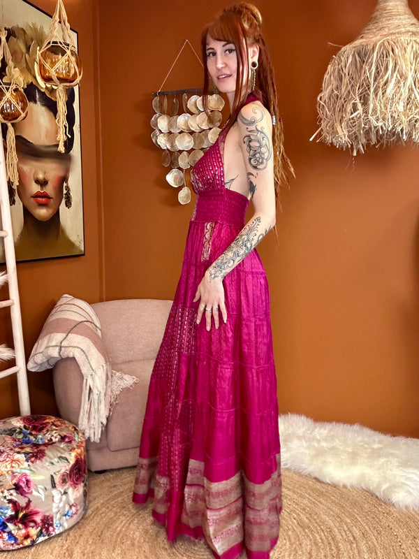 Zamira Vintage Silk Dress