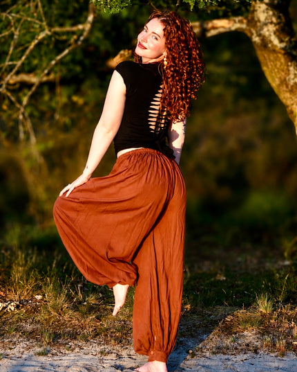 Prana broek warm oranje