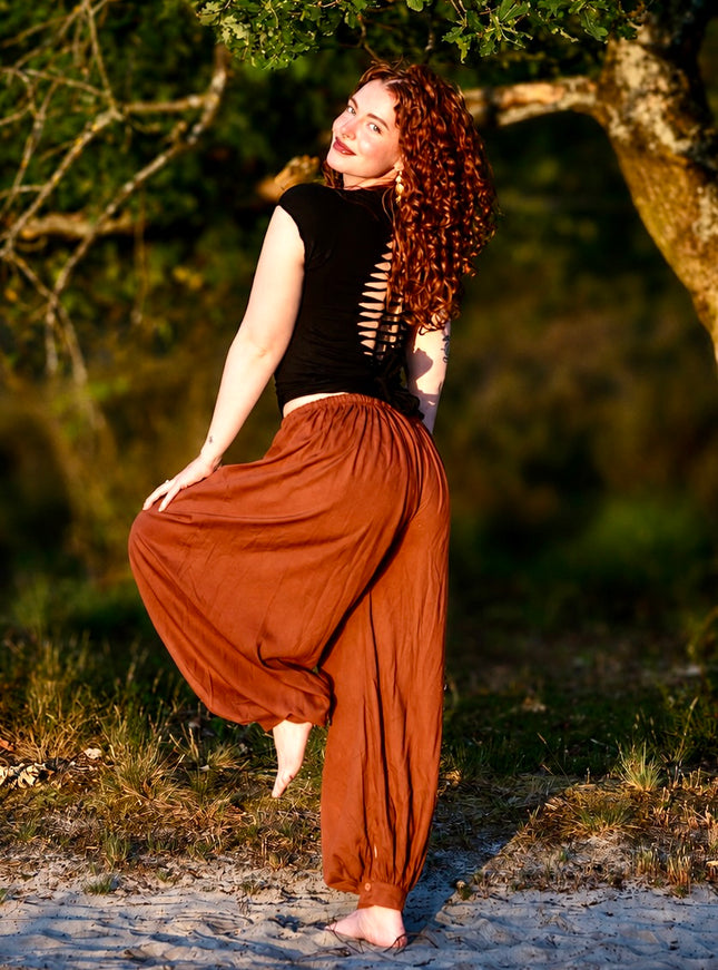 Prana broek warm oranje