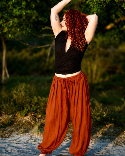 Prana broek warm oranje