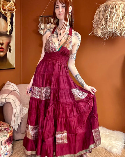 Zamira Vintage Silk Dress