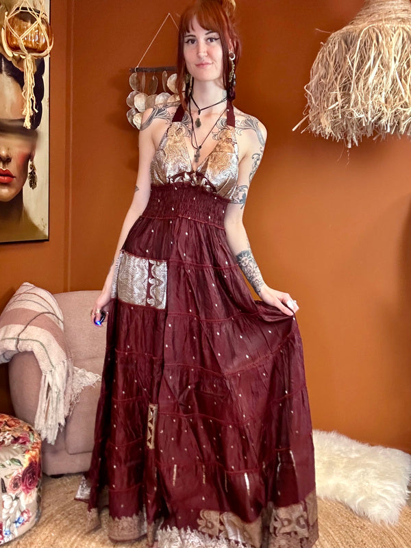 Zamira Vintage Silk Dress