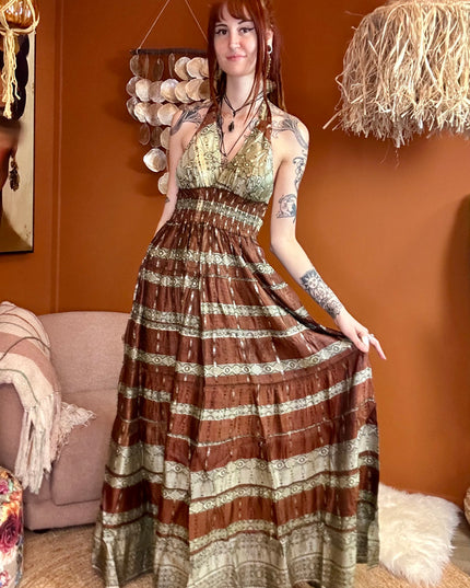 Zamira Vintage Silk Dress