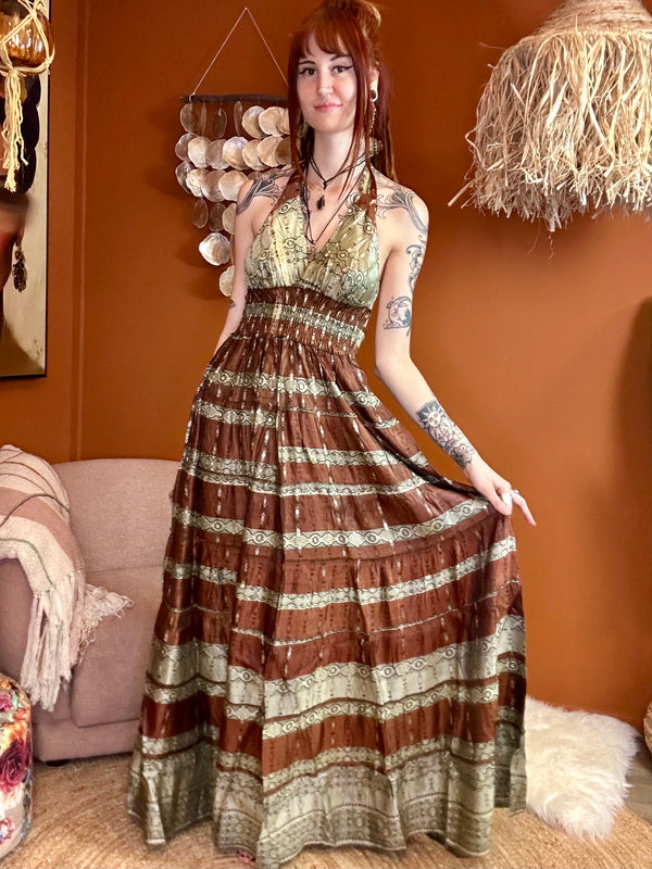 Zamira Vintage Silk Dress