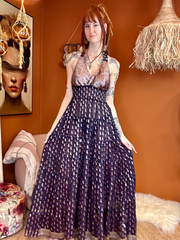 Zamira Vintage Silk Dress