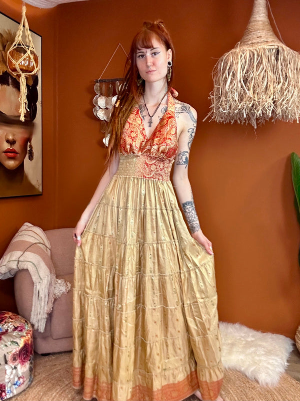 Zamira Vintage Silk Dress