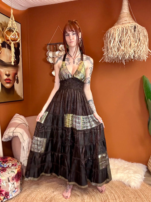 Zamira Vintage Silk Dress