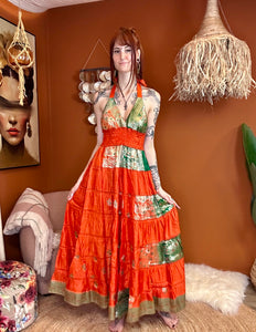 Zamira Vintage Silk Dress