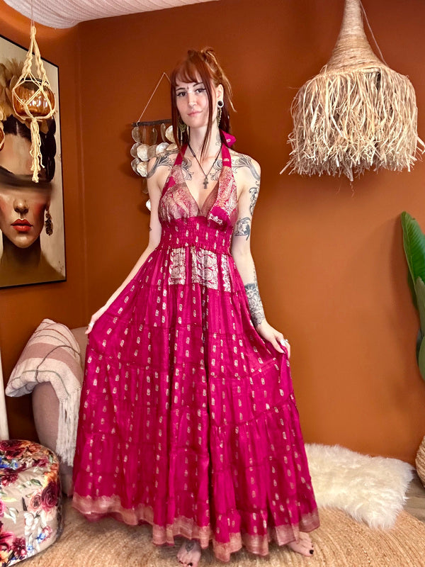 Zamira Vintage Silk Dress